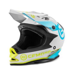 Off-road helma CFMOTO V321_šedá/modrá/žlutá_L