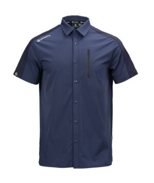Pánská košile s krátkým rukávem CFMOTO (modrá), 2XL