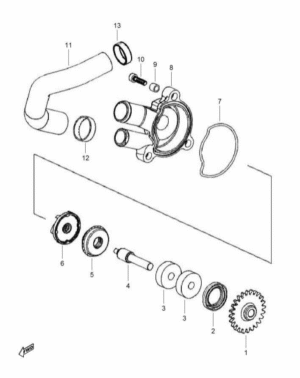 E10 WATER PUMP