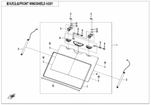 F80-1-V2 FRONT WINDSHIELD ASSY
