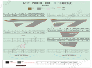 F19-2-A DECAL KITS(NEBULA WHITE )