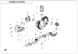 F00-2-V1 CVT AIR PIPE