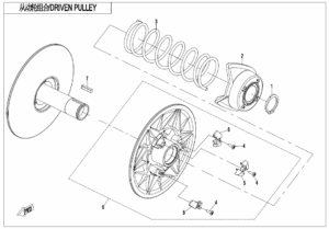 E05-2-B DRIVEN PULLEY(CVtech)