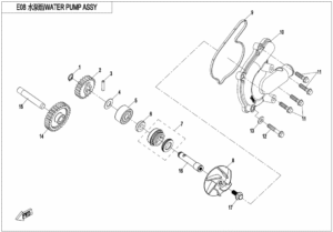 E08 WATER PUMP ASSY.