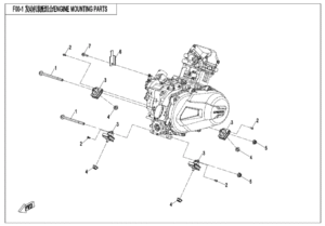 F00-1-A ENGINE MOUNTING PARTS