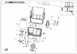 F41 AIR FILTER ASSY.