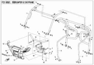 F23 BUMPER @^ CAB FRAME