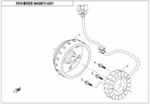 E03-B MAGNETO STATOR ASSY(WITH EPS)