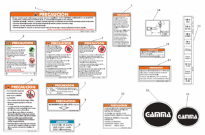 F19-B ARGENTINA WARNING DECALS