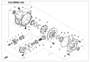 F33-B REAR AXLE(NON DIFFERENTIAL)
