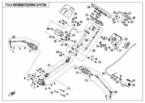 F10-A-A STEERING SYSTEM(WITHOUT EPS,SOMIC STEERING TIE‑ROD)