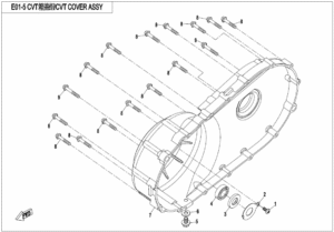 E01-5 CVT COVER ASSY.
