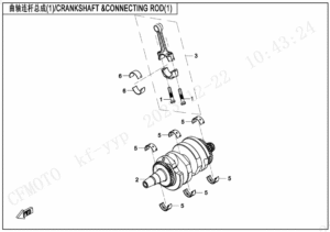 E04-1 CRANKSHAFT @^CONNECTING ROD(1)