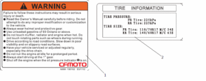 F19-1 WARNING DECAL