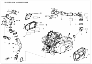 F00-2 CVT AIR PIPE@^SIDE COVER