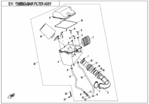E11 AIR FILTER ASSY