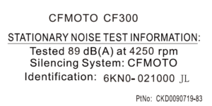 F19-4 NOISE DECAL(AUSTRALIA)