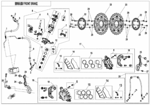F08-1-B-V2 FRONT BRAKE(ABS)