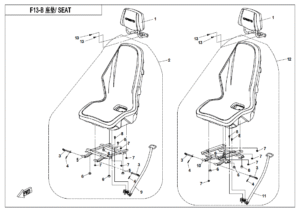 F13-B SEAT(FOR 5-POINT BELT)