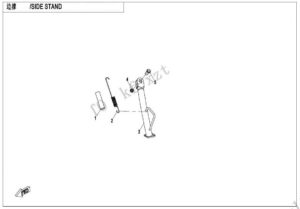 F03-4-A SIDE STAND(SPORT)