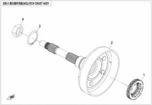E05-3 CLUTCH HOUSING ASSY