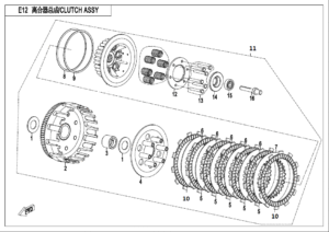 E05-A CLUTCH(CABLE VERSION)