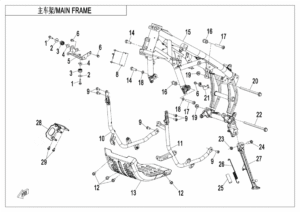 F03-2-A MAIN FRAME(LOW FENDER)