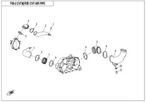 F00-2 CVT AIR PIPE