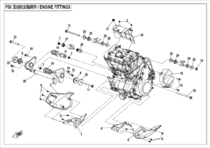 F00-A ENGINE FITTINGS(FOR PLASTIC LOWER GUARD )