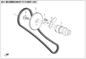 CAMSHAFT OF CYLINDER 1 ASSY
