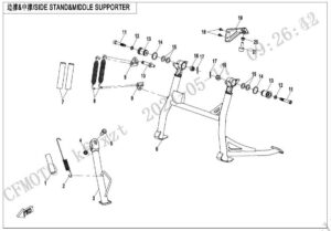 F03‑4 SIDE STAND@^MIDDLE SUPPORTER