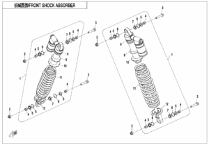 F05-2-B FRONT SHOCK ABSORBER(GAS)