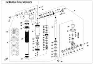 F06-2-C-V2 REAR SHOCK ABSORBER(GAS,RUSSIA)