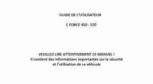 F38-B OWNER’S MANUAL(FRENCH)