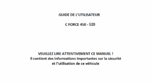 F38-B OWNER’S MANUAL(FRENCH)
