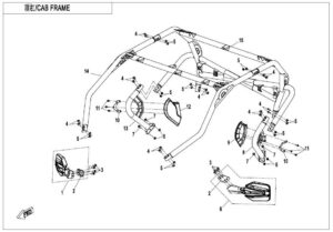 CAB FRAME(FOR 5-POINT SEAT BELT)