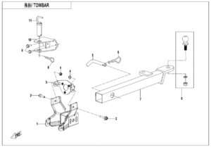 F40-A TOWBAR(PIN SHAFT CONNECTION)