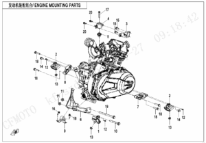F00-1 ENGINE MOUNTING PARTS
