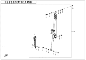 F34-1 SEAT BELT ASSY(DRIVER)