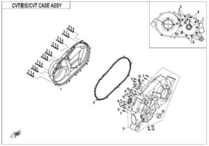 CVT CASE ASSY