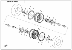 F07-B FRONT WHEEL(OVERLAND)