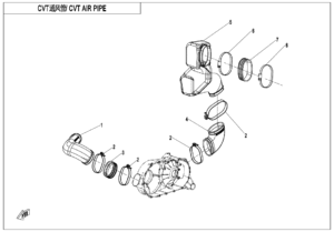 F00-2 CVT AIR PIPE@^SIDE COVER