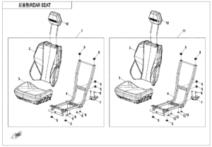 F13-2 REAR SEAT