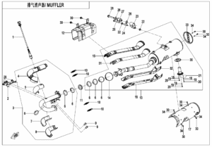 F02-B-V2 MUFFLER(FOR EU168 ONLY)