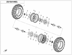 F11-B REAR WHEEL((STEEL))