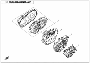 E01 CRANCKCASE ASSY.