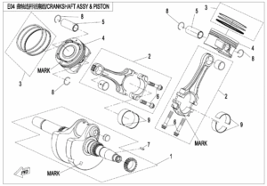 CRANKSHAFT @^ CONNECTING ROD @^ PISTON ASSY