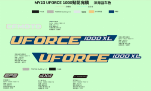 F19-2-B DECAL KITS(TWILIGHT BLUE)