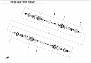 F27 FRONT CV SHAFT