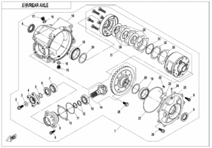 F33-A-V2 REAR AXLE(AUTOMATIC LOCK DIFFERENTIAL )